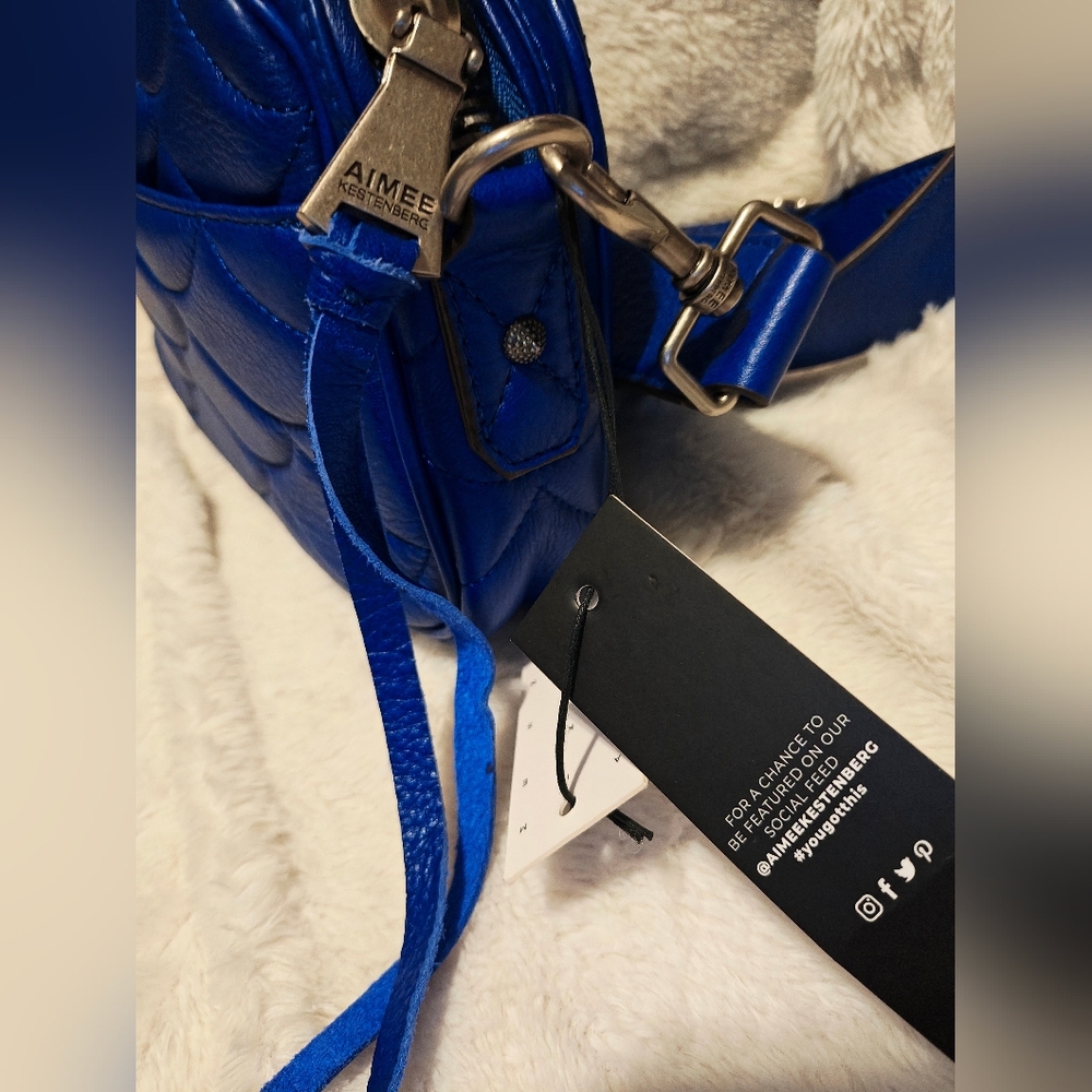 Aimee Kestenberg Cobalt Blue Crossbody Bag - Picture 3 of 13